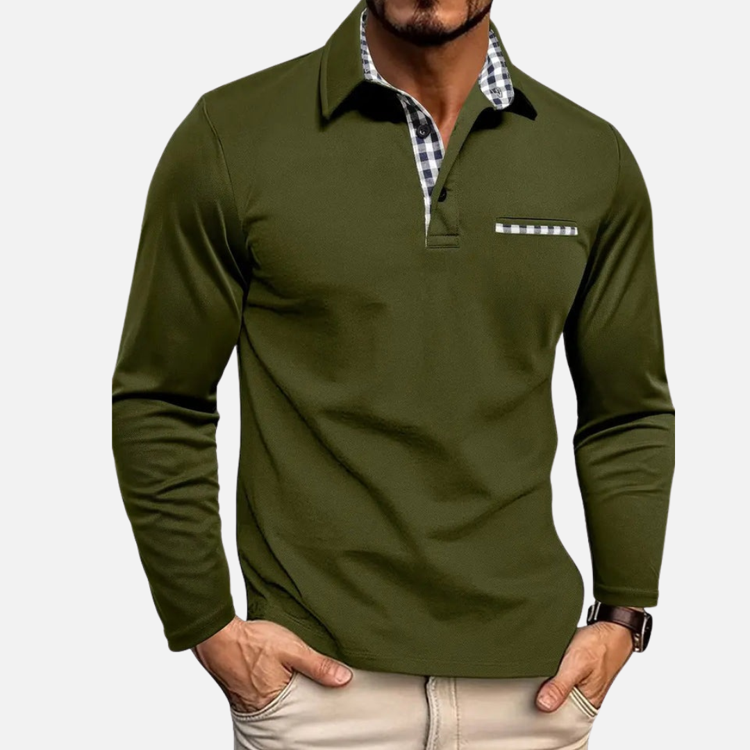 Men’s Long Sleeve Henley Shirt