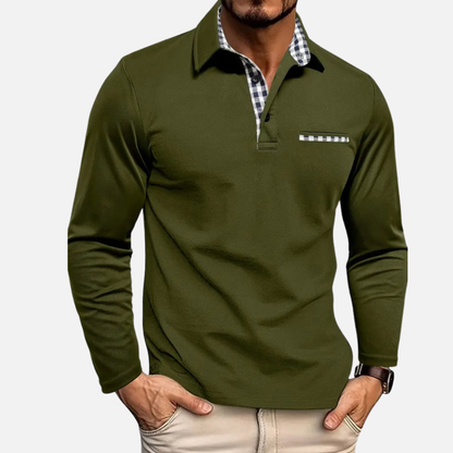 Men’s Long Sleeve Henley Shirt