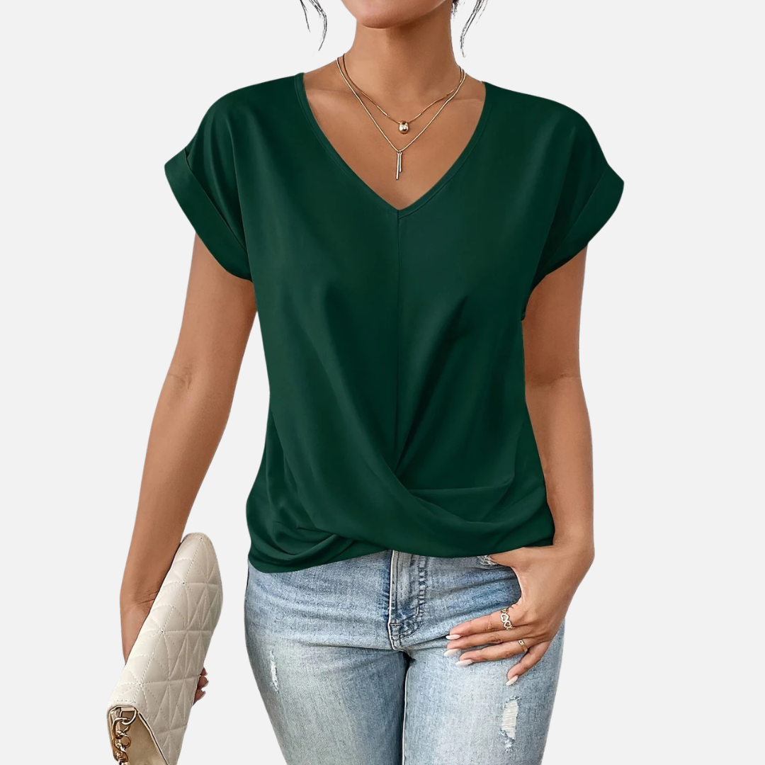 Margot | Women's V-Neck Front T-Shirt