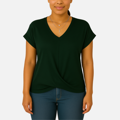 Women’s V-Neck T-Shirt – Slimming T-Shirt