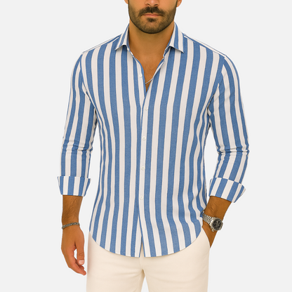 Long Sleeve Striped Men's Shirt