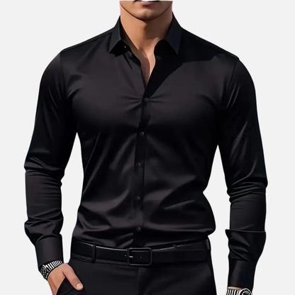 Men's Cotton Slim-Fit Shirt - Easy Iron