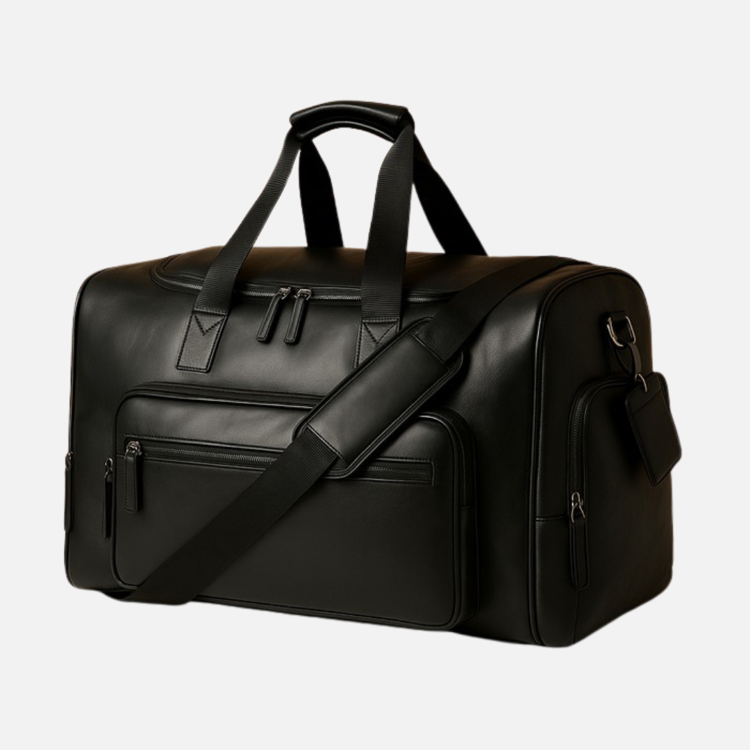 Men's Leather Duffel Bag - Large Travel Bag