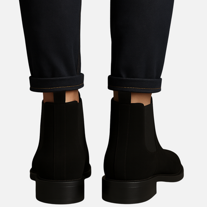 Men’s Suede Boots –  Classic Ankle Boots with Chelsea Heel