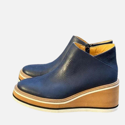 Women's Side-Zip Platform Wedge Boots