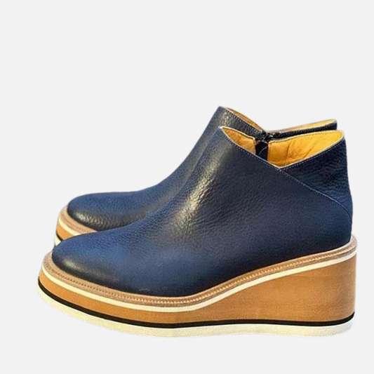 Women's Side-Zip Platform Wedge Boots