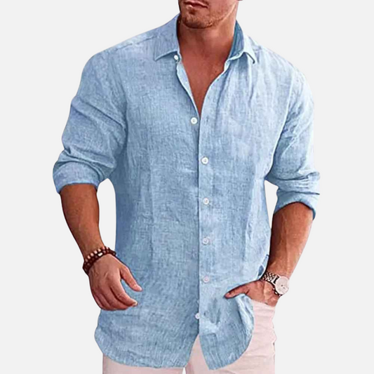 Men’s Long Sleeve Linen Shirt