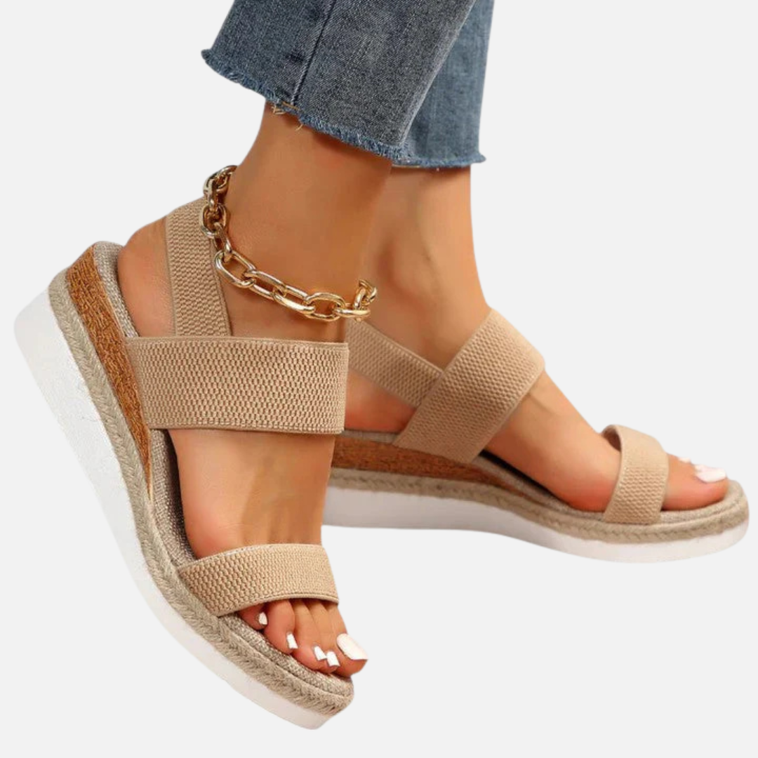 Women's Elegant Platform Elastic Sandals