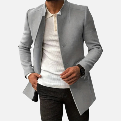 Men’s Smart Coat Casual Button Front