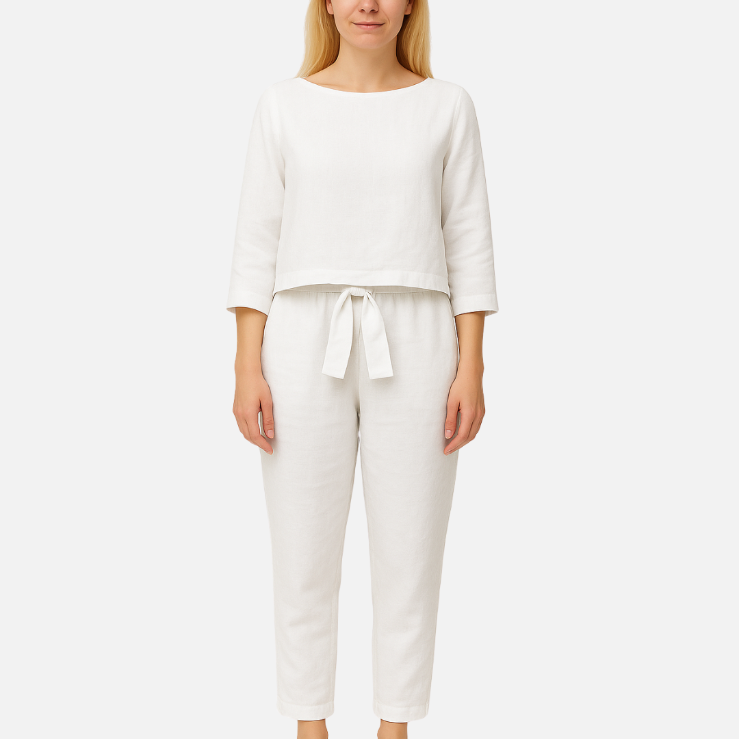 Linen Two Piece Outfit Set