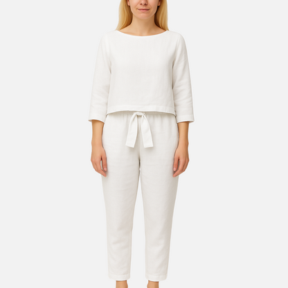 Linen Two Piece Outfit Set