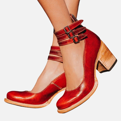 Women's Strapped Ankle Block Heels