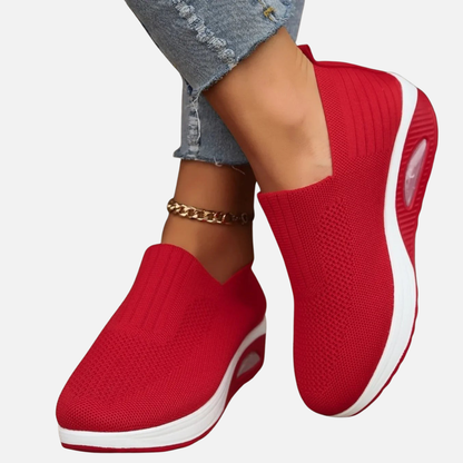Women's Breathable Knit Slip-On Sneakers