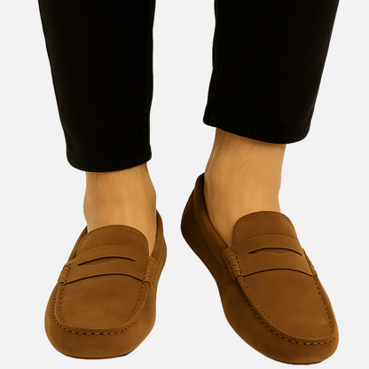 Men’s Suede Loafers – Classic Slip On Moccasin Shoes