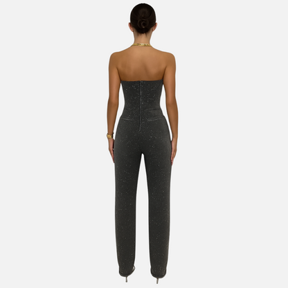 Women's Jumpsuit – Outfit Set with Glitters