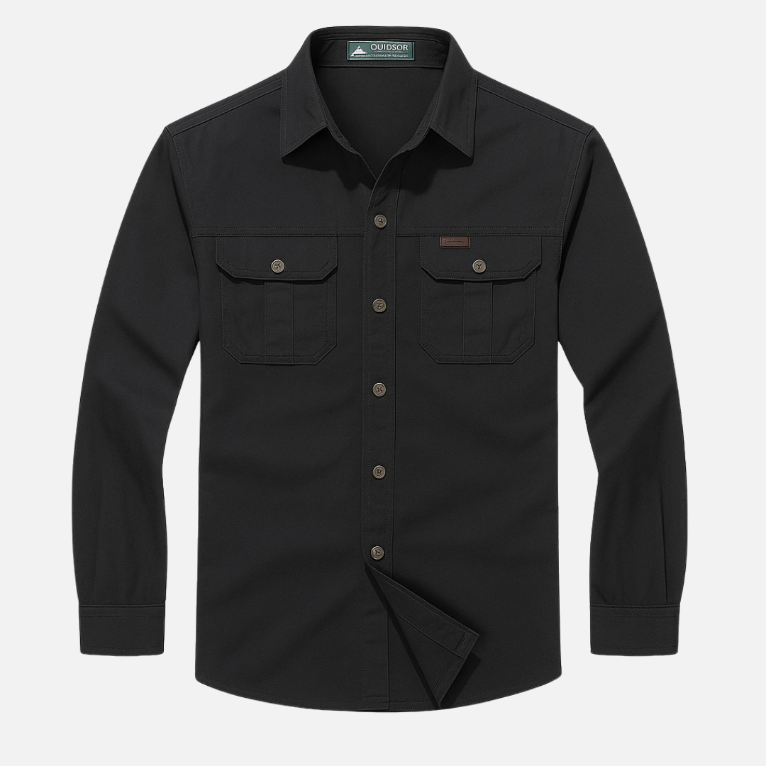Men’s Cargo Shirt – Long Sleeve Utility Button-Up