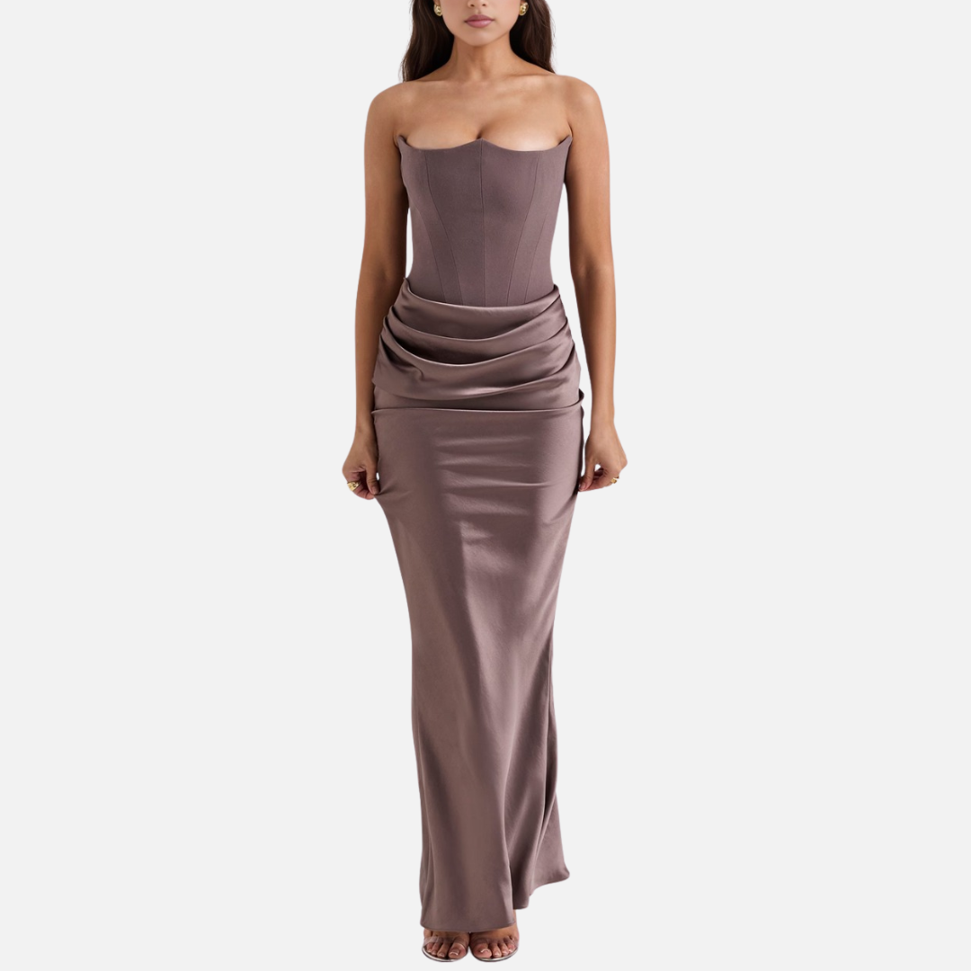 Strapless Maxi Dress for Women – Evening Dress