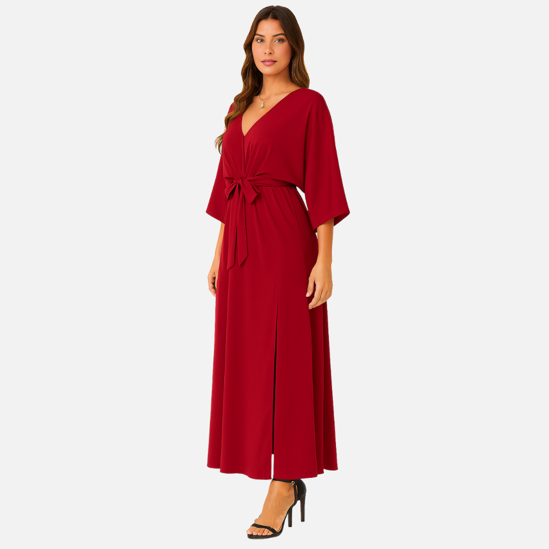 Women’s V-Neck Maxi Dress – Elegant Lightweight Dress