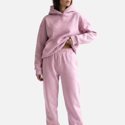 Women’s Relaxed-Fit Hoodie & Jogger Lounge Set