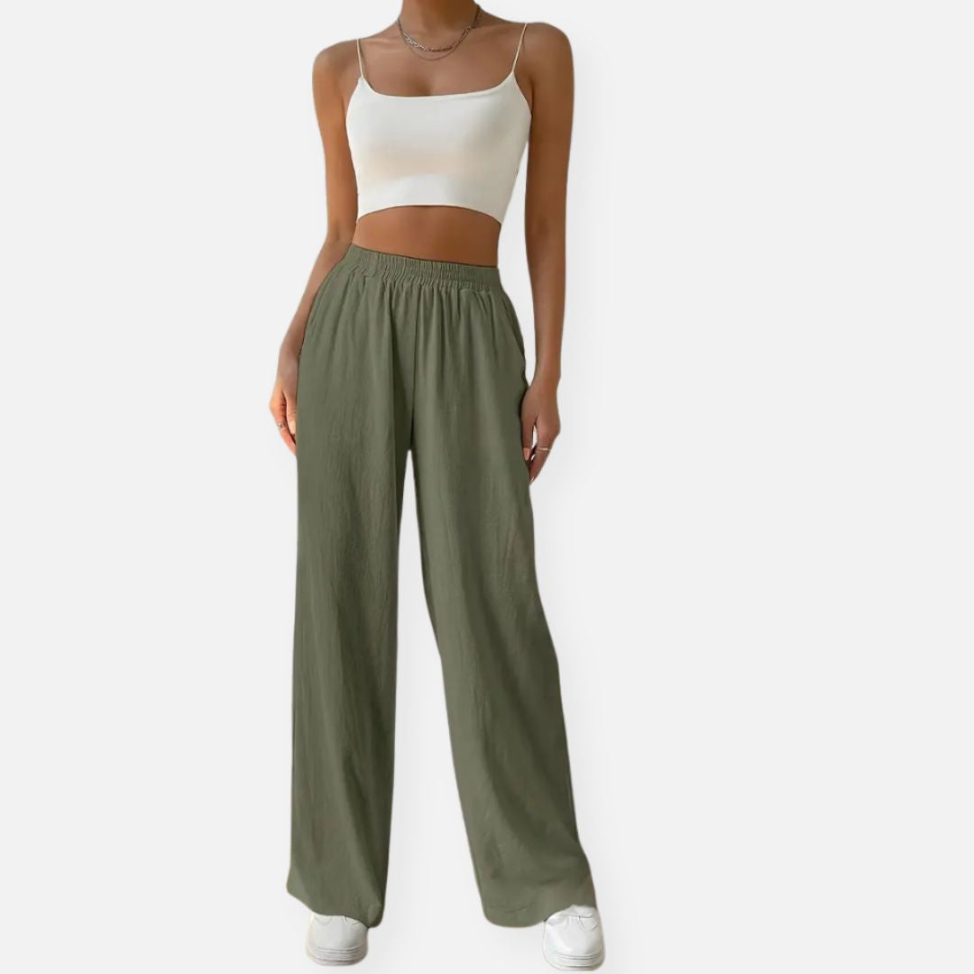 Elara | Women's Trending Wide Linen Pants