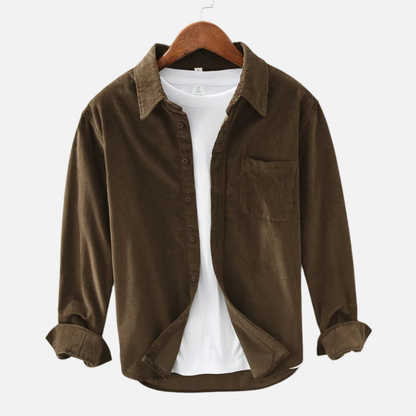 Men's Corduroy Button-Down Shirt