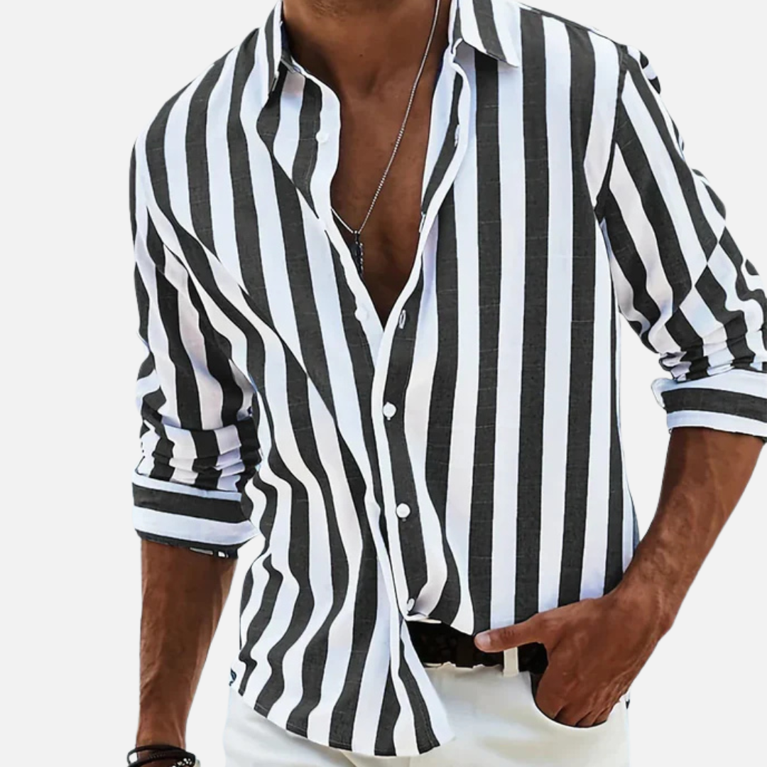Men's Beach Shirt Striped