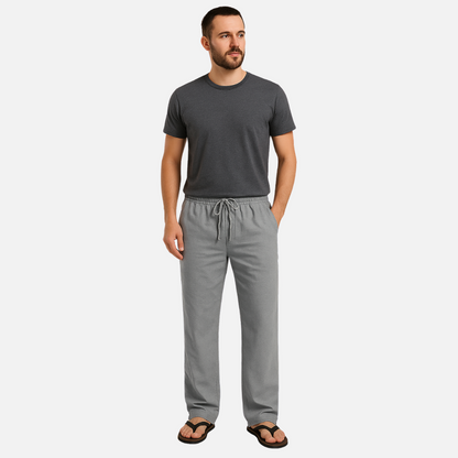 Long Linen Pants - Men's Breathable Pants