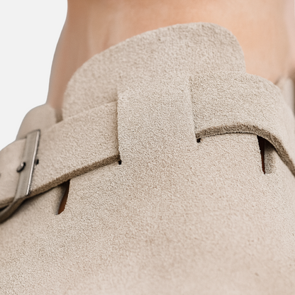 Men’s Suede Clogs – Comfortable Buckle Sandals