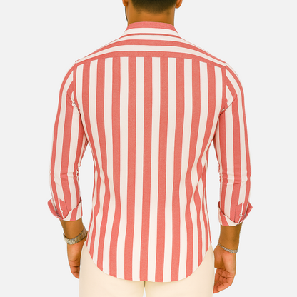 Long Sleeve Striped Men's Shirt