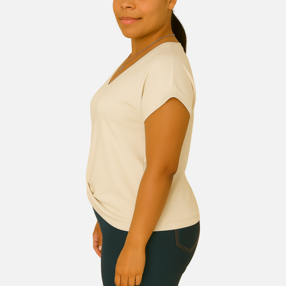 Women’s V-Neck T-Shirt – Slimming T-Shirt