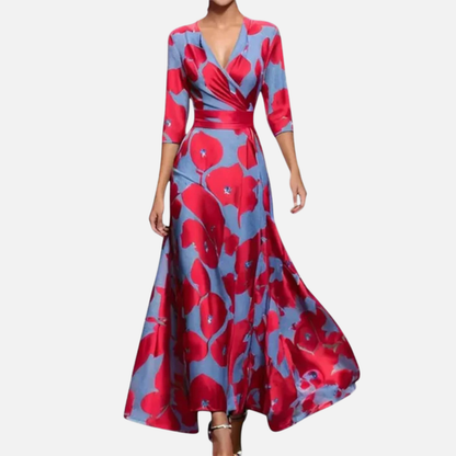 Women's Abstract Print Maxi Dress