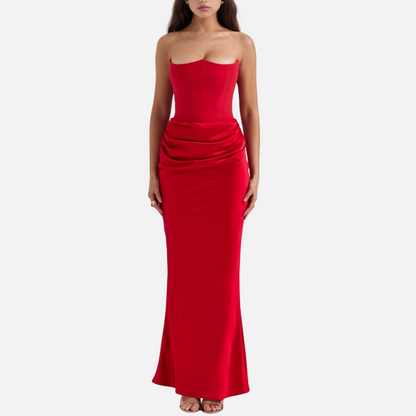 Strapless Maxi Dress for Women – Evening Dress
