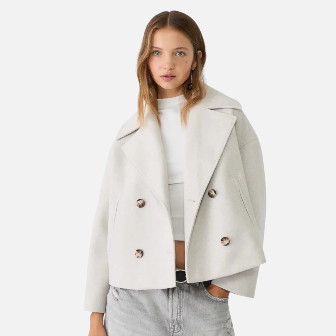 Women's Modern Short Double-Breasted Jacket