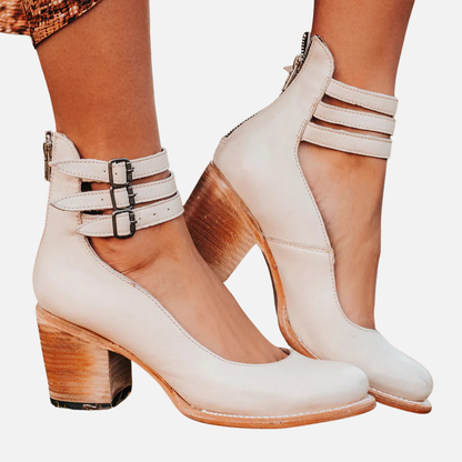 Women's Strapped Ankle Block Heels