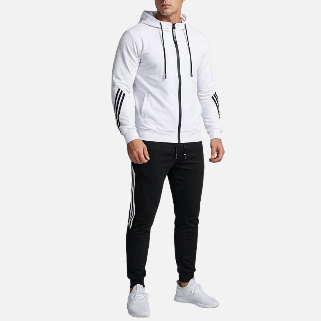 Men’s Athletic Tracksuit Set – Zip Hoodie & Joggers