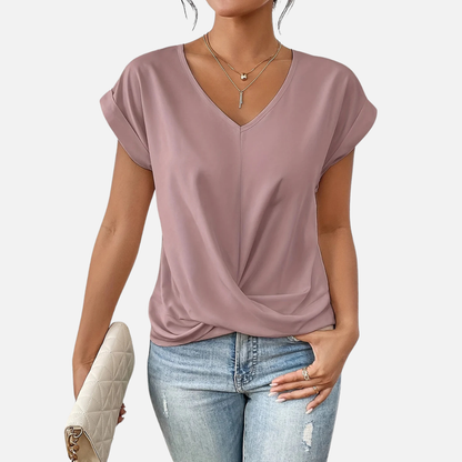 Margot | Women's V-Neck Front T-Shirt