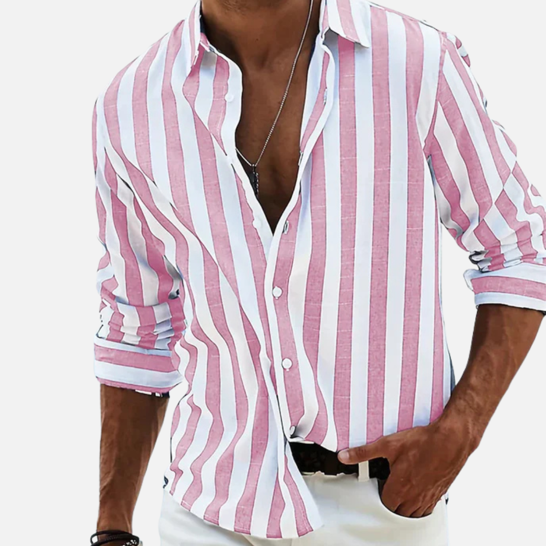 Men's Beach Shirt Striped