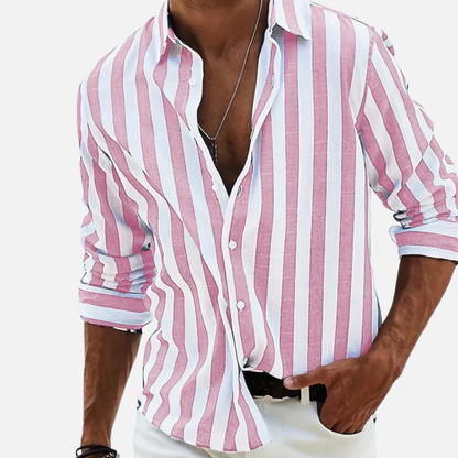 Men's Beach Shirt Striped