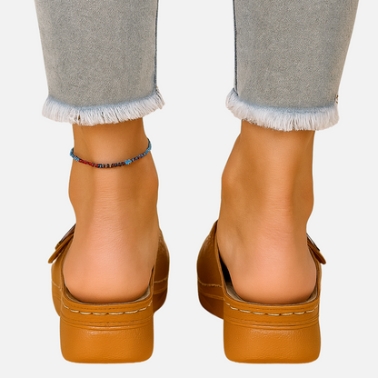 Women’s Comfort Sandals – Slip On Buckle Slides