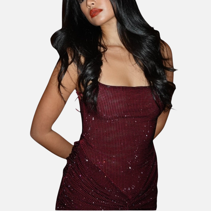 Women’s Elegant Sequin Maxi Dress Sparkling