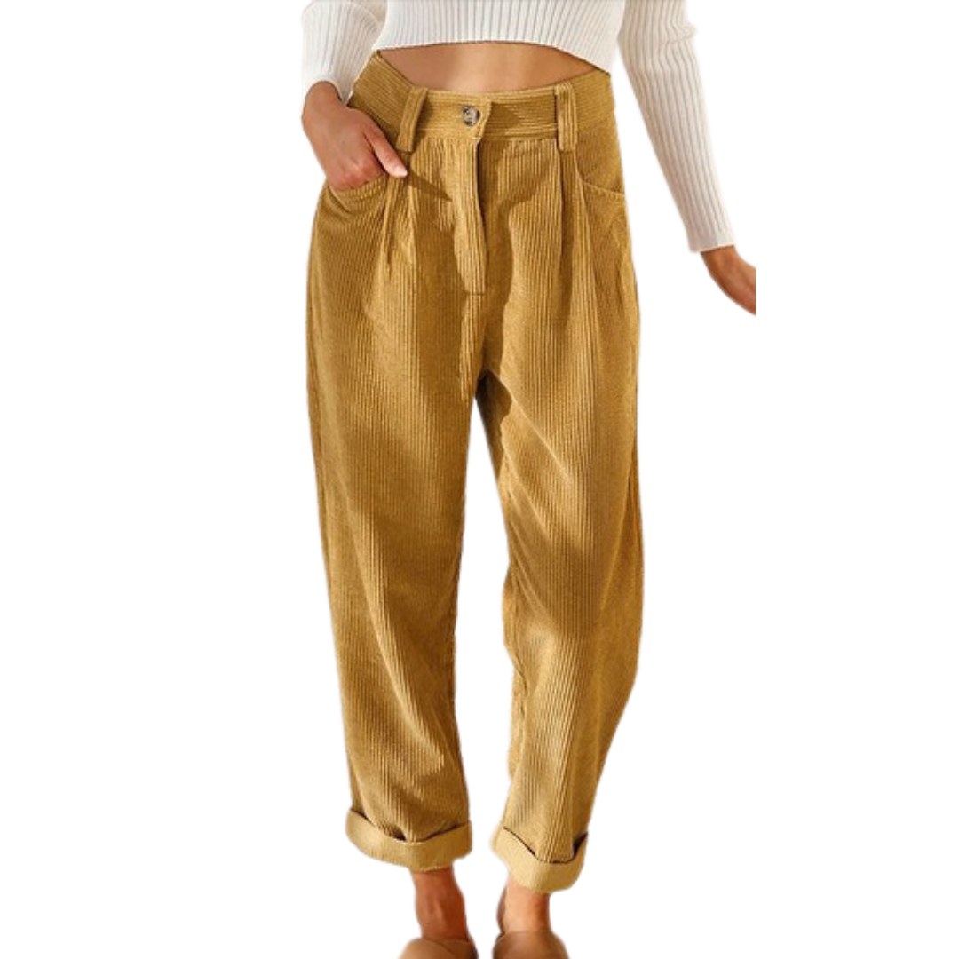 Women’s Wide-Leg Corduroy Pants