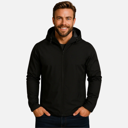 Men’s Jacket – Lightweight Windbreaker with Hood