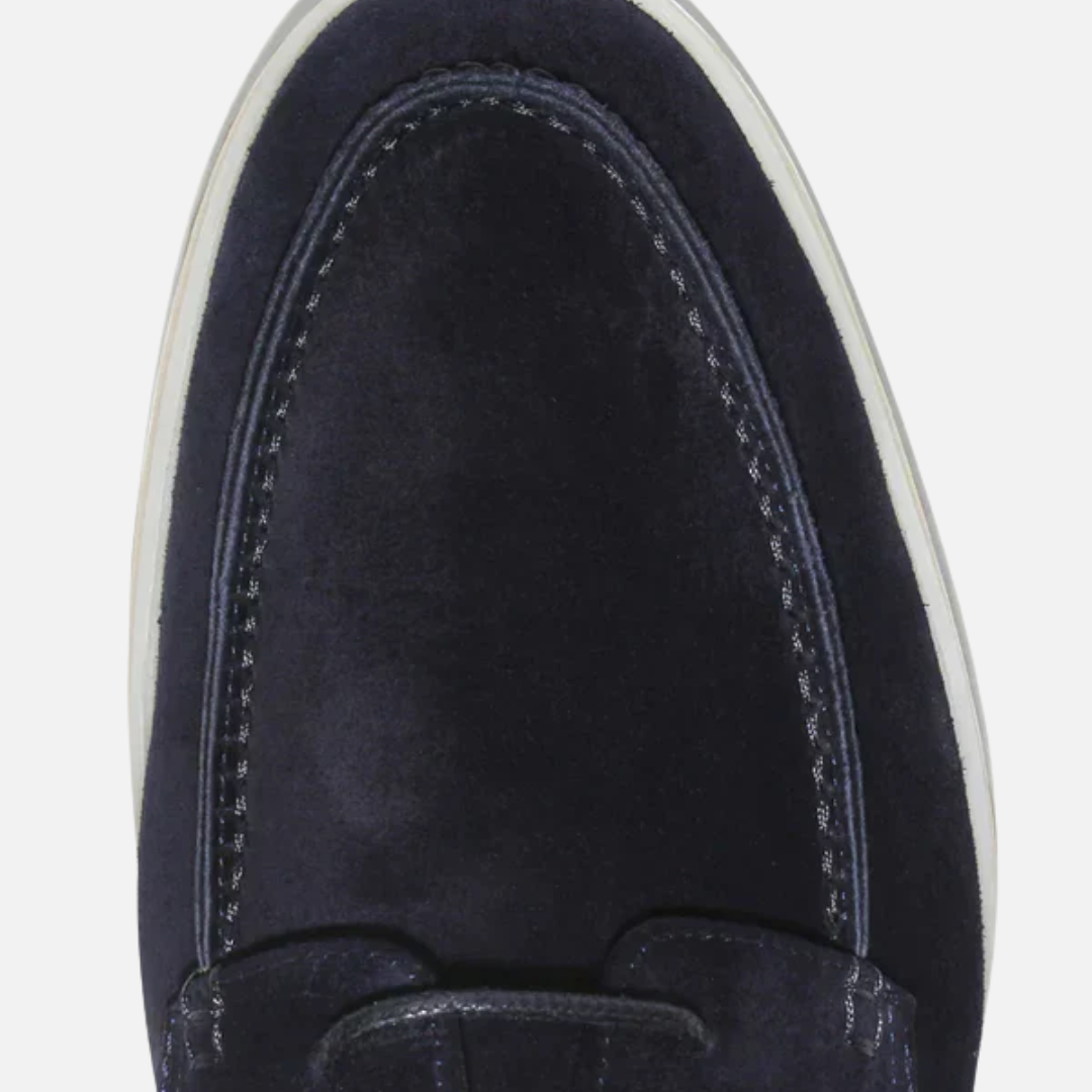 Men's Suede Derby Shoes - Casual Boat Shoe Style Loafers