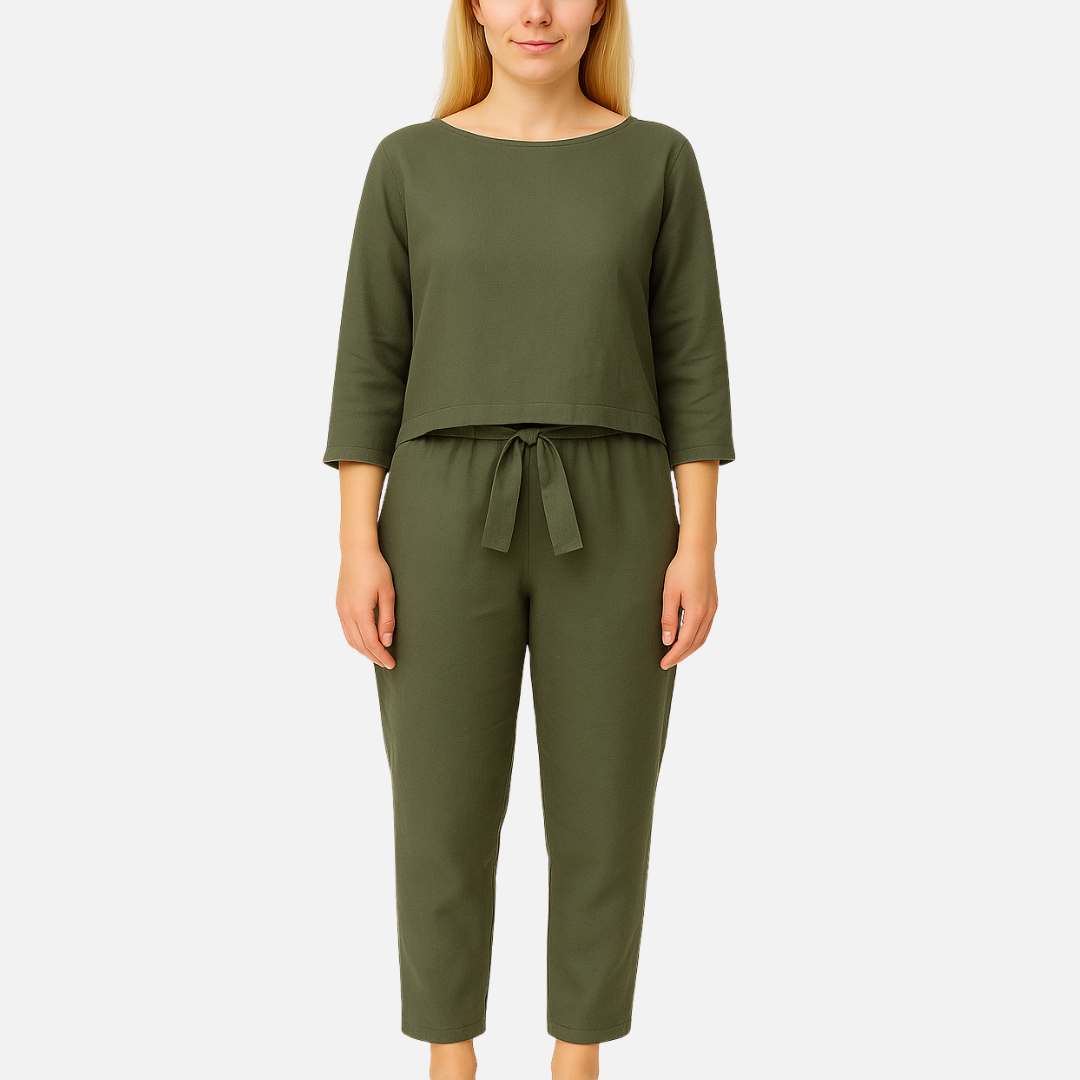 Linen Two Piece Outfit Set