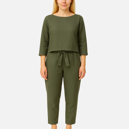 Linen Two Piece Outfit Set