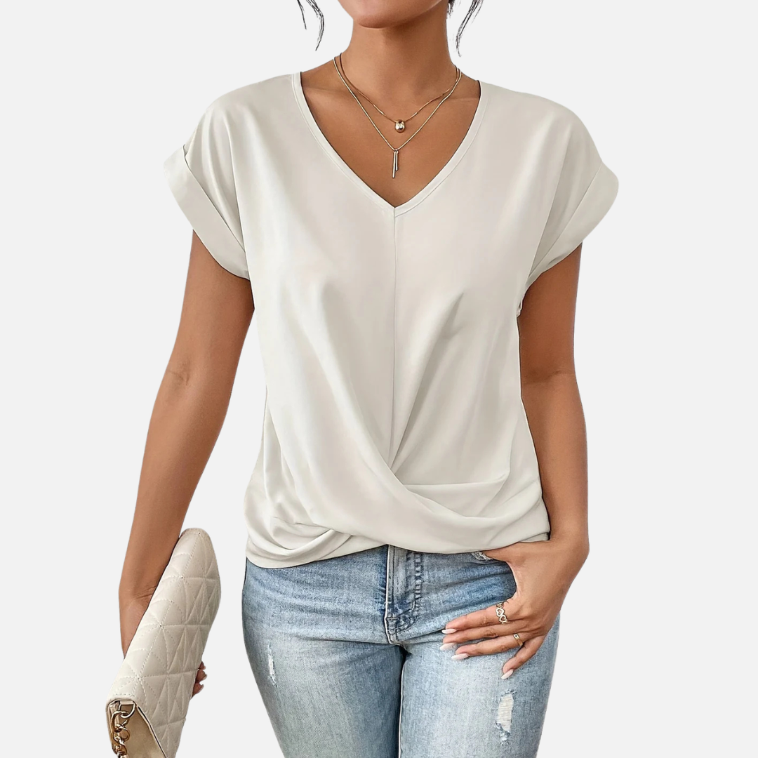 Margot | Women's V-Neck Front T-Shirt