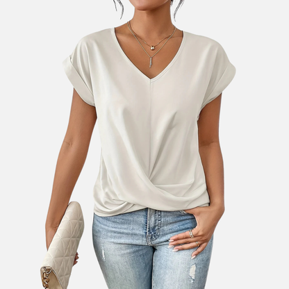 Margot | Women's V-Neck Front T-Shirt