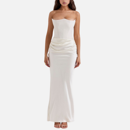 Strapless Maxi Dress for Women – Evening Dress