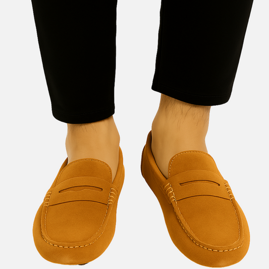 Men’s Suede Loafers – Classic Slip On Moccasin Shoes