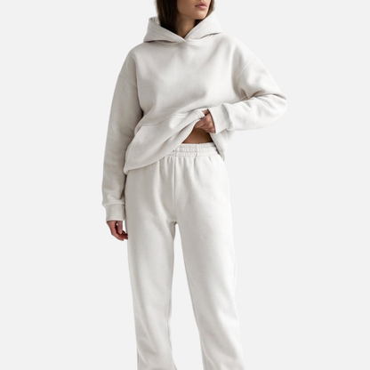 Women’s Relaxed-Fit Hoodie & Jogger Lounge Set